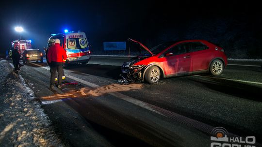 Obwodnica Biecza: kolizja dwóch hond