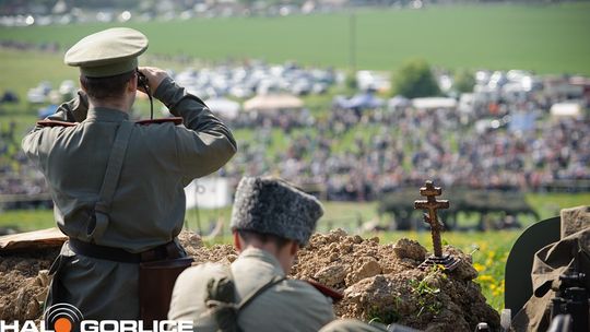 Sękowa. Widok ze wzgórza na działania wojenne.