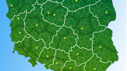 Prognoza pogody na poniedziałek