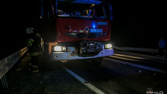 Zderzenie pojazdów na Ropskiej Górze