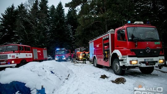 Spalił się dom w środku lasu, 5-osobowa rodzina bez dachu nad głową