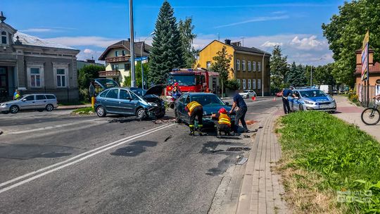 Kolizja na skrzyżowaniu ul.Sienkiewicza i ul.Szpitalnej