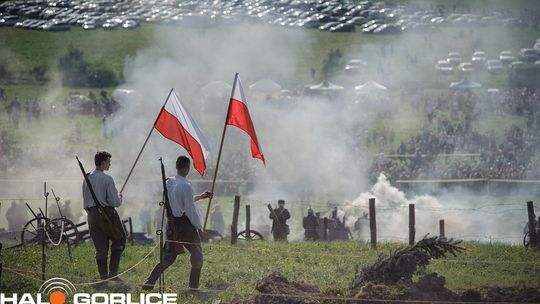 Sękowa. Widok ze wzgórza na działania wojenne.