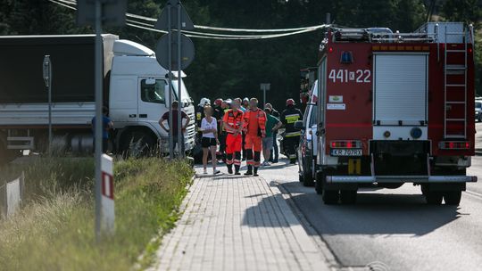 Ropa. Zderzenie motocykla z osobówką. Jedna osoba ranna.