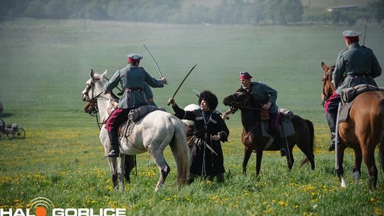 Sękowa. Widok ze wzgórza na działania wojenne.