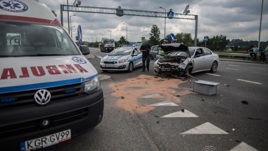 Biecz. Zderzenie dwóch pojazdów. W obu podróżowały dzieci.