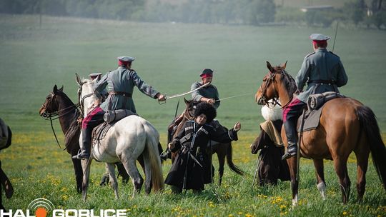 Sękowa. Widok ze wzgórza na działania wojenne.