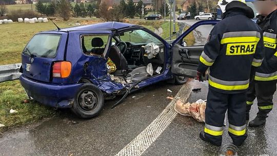 Biecz: Trzy karetki, pięć zastępów straży i policja