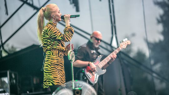 Agnieszka Chylińska podczas koncertu w ramach Dni Gorlic 2018