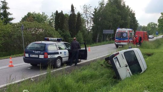 Kolizja daewoo z peugeotem w Dominikowicach (aktualizacja)