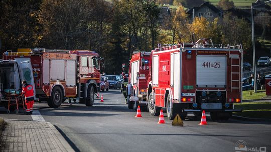 Wypadek na skrzyżowaniu w Ropie (aktualizacja)