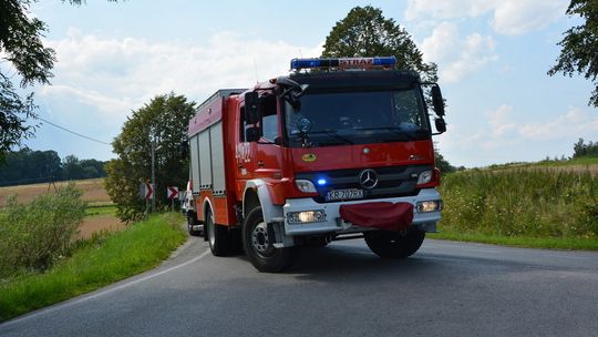 Kolizja na zakręcie przy ul. Dukielskiej. Zdjęcia