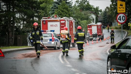 Kolizja na "stróżowskich" zakrętach