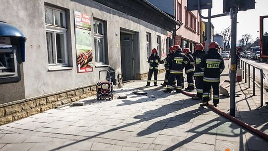 Wybuch skrzynki rozdzielczej na Zawodziu