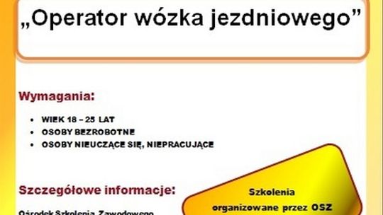 Chcesz uzyskać uprawnienia operatora wózka jezdniowego?