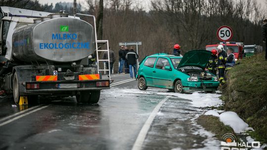 DK 28 była zablokowana. Wypadek w Szymbarku