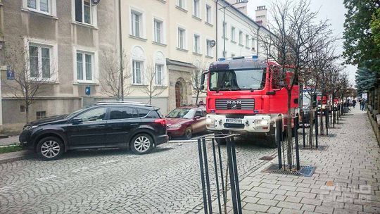 Pożar w centrum miasta