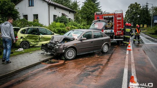 Kolizja na "stróżowskich" zakrętach