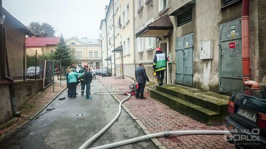 Pożar w centrum miasta