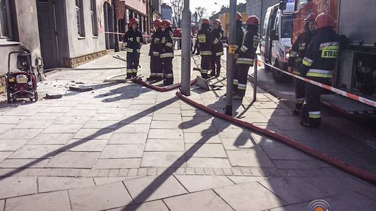 Wybuch skrzynki rozdzielczej na Zawodziu