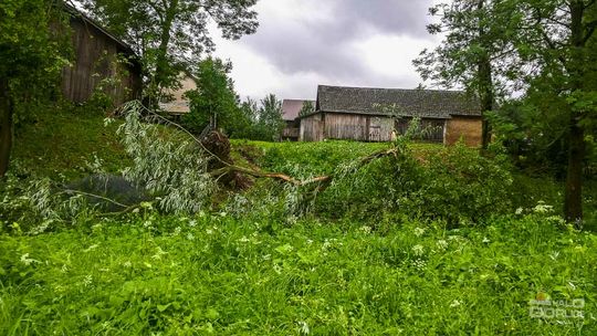 Łużna, Racławice, Binarowa: Burza zrywała dachy, łamała drzewa