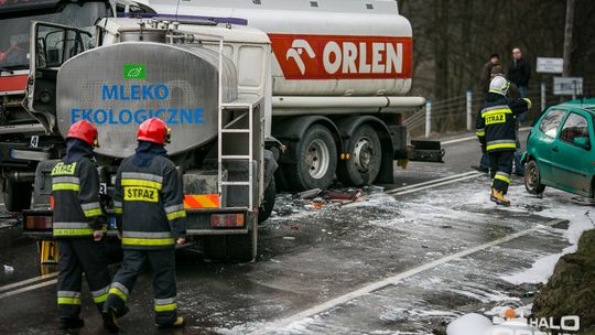 DK 28 była zablokowana. Wypadek w Szymbarku