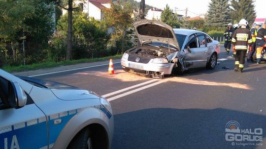 Vivaro w rowie, kolizja w Libuszy