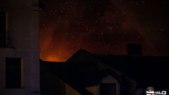 Nocny pożar przy ul.Ogrodowej