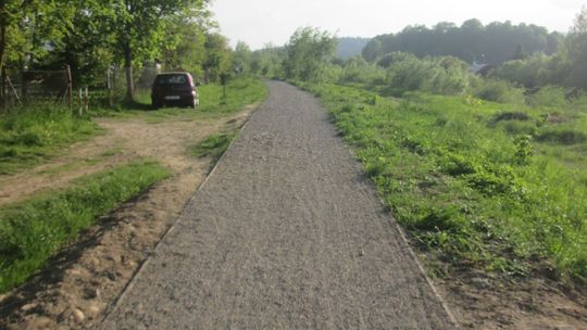 Gotowy jest już jeden odcinek ścieżki rowerowej