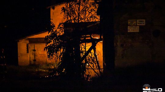 Nocny pożar przy ul.Ogrodowej