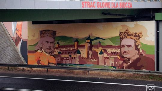 Muralowy biecki "witacz" już gotowy