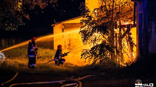 Nocny pożar przy ul.Ogrodowej