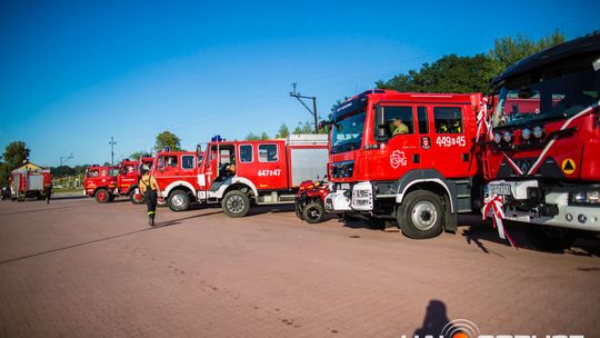 Przywitanie nowego wozu strażackiego w OSP Bobowa (19 sierpnia 2025)