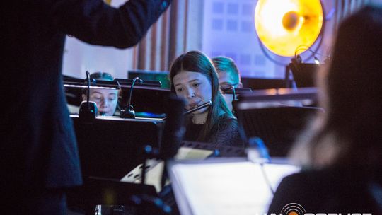 „Symphonic Project for Peace and Humanity” w PSM w Gorlicach muzycy podczas koncertu w szkole muzycznej w gorlicach