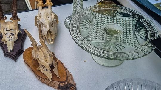 Targ Staroci w Siarach zdjęcia przedstawiają przedmioty targu staroci w Siarach