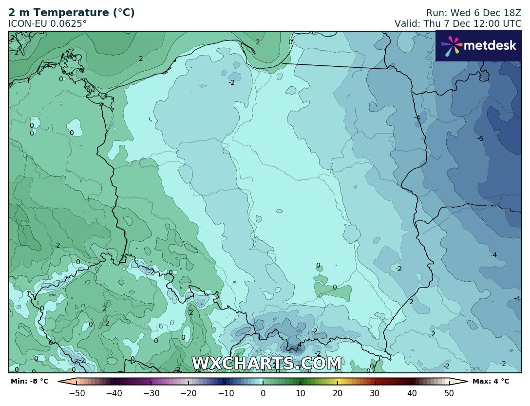 mapa pogody polski