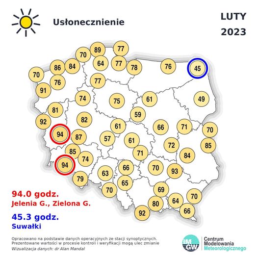 Grafika: IMGW - PIB Centrum Modelowania Meteorologicznego